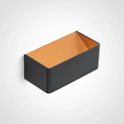 Arcchio LED-vegglampe Karam, 20 cm, svart, metall, opp/ned| Design- Og Hotellbelysning|Led-Innendørs