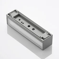 Arcchio LED-vegglampe Lengo, 25 cm, grå, 2 lyskilder, CCT| Kommersiell Utebelysning|Terrassebelysning