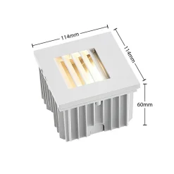 Arcchio Makio innfelt vegglampe, hvit, G9, IP65| Downlights|Spotter I Tak