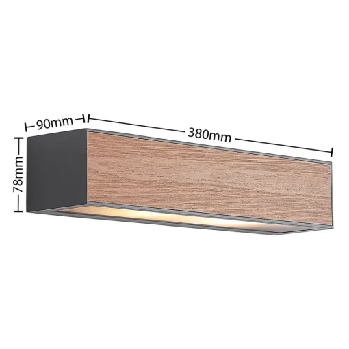 Arcchio Miraz vegglampe, E27, treutseende Hot