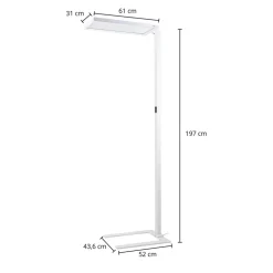Arcchio Nelus LED-gulvlampe til kontor sensor hvit Online