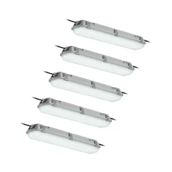 Arcchio Rao LED-våtromslampe, lengde 61,8 cm, sett med 5 stk| Teknisk Lys