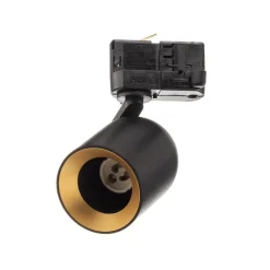 Arcchio skinnespot Brinja, svart, Ø 7 cm, 3-fase| Kontorbelysning|Skinnesystem