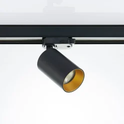 Arcchio skinnespot Brinja, svart, Ø 6 cm, 3-fase Best