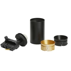 Arcchio skinnespot Brinja, svart, Ø 6 cm, 3-fase Best