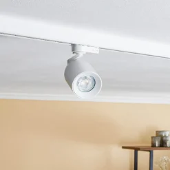 Arcchio skinnespot Brinja, hvit, Ø 7 cm, 3-fase, GU10| Butikkbelysning