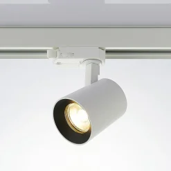 Arcchio skinnespot Iavo, hvit, 13 cm, 3-faset, GU10