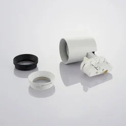 Arcchio skinnespot Iavo, hvit, 13 cm, 3-faset, GU10