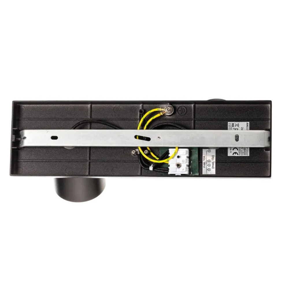 Arcchio spotlight Brinja, svart, kantet, Ø 7 cm, 2 lyskilder, GU10| Kontorbelysning