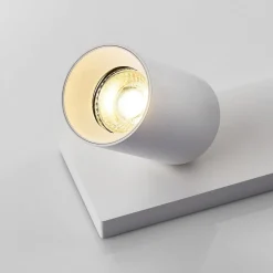 Arcchio spotlight Brinja, hvit, kantet, Ø 6 cm, 2 lyskilder, GU10| Butikkbelysning|Design- Og Hotellbelysning