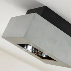 Arcchio spotlight Vince, 14 x 14 cm, sølv, metall, GU10| Kontorbelysning|Spotter I Tak