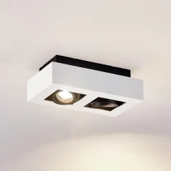 Arcchio spotlight Vince, 25 cm, 2 lyskilder, hvit/svart, GU10 Online