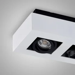 Arcchio spotlight Vince, 25 cm, 2 lyskilder, hvit/svart, GU10 Online