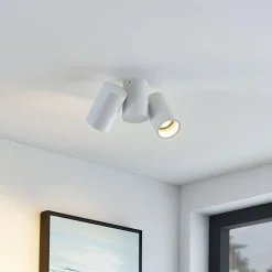 Arcchio taklampe Gesina, 2-lys, hvit, aluminium, 17,5 cm Best