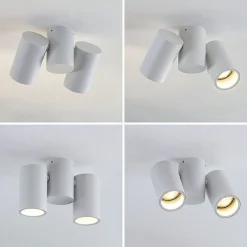 Arcchio taklampe Gesina, 2-lys, hvit, aluminium, 17,5 cm Best