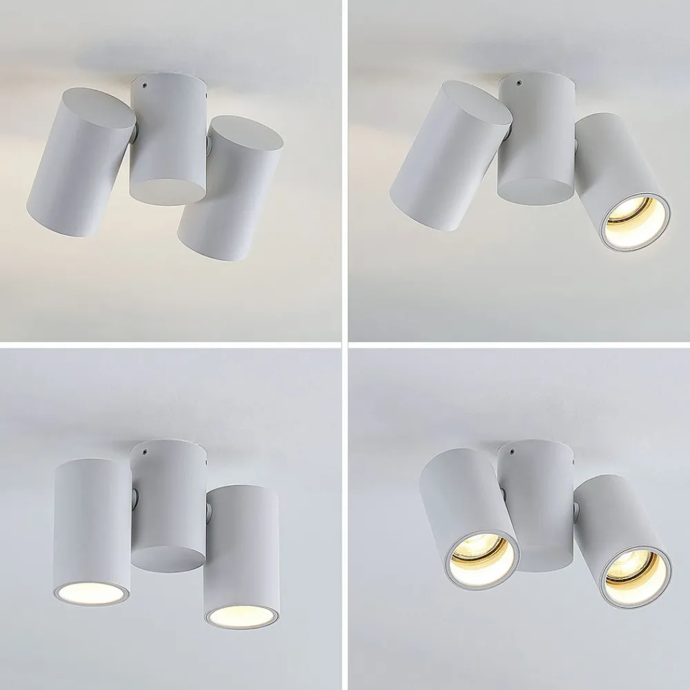 Arcchio taklampe Gesina, 2-lys, hvit, aluminium, 17,5 cm Best