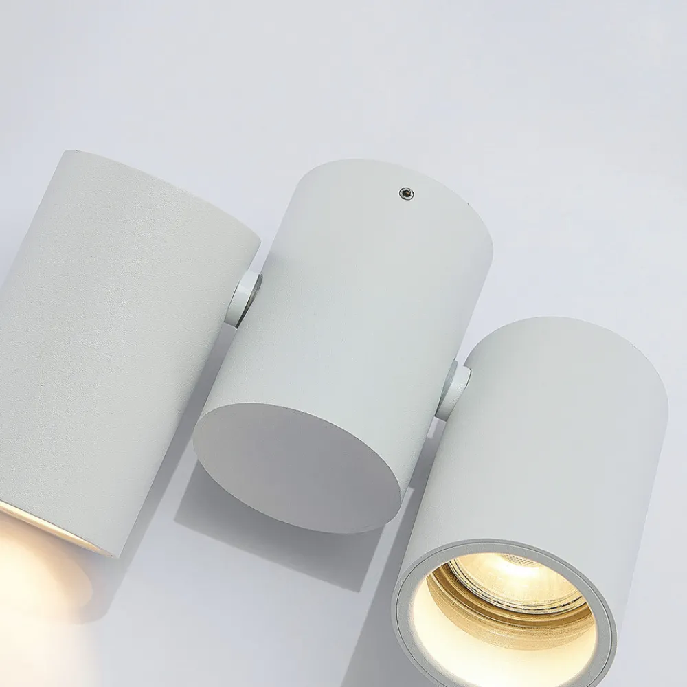 Arcchio taklampe Gesina, 2-lys, hvit, aluminium, 17,5 cm Best