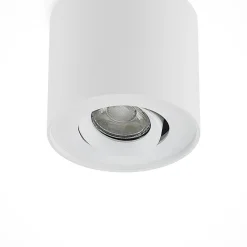 Arcchio taklampe Walisa, Ø 10 cm, hvit, metall, GU10| Butikkbelysning|Spotter I Tak