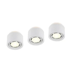 Arcchio taklampe Walisa, Ø 15 cm, rund, hvit, sett med 3 stk Clearance