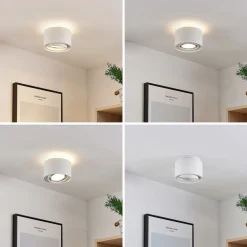 Arcchio taklampe Walisa, Ø 15 cm, rund, hvit, sett med 3 stk Clearance