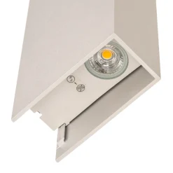 Arcchio utendørs LED-vegglampe Brinja, hvit, metall, IP65 Online