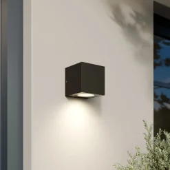 Arcchio utendørs LED-vegglampe Tassnim, 12 cm, antrasitt, IP65 Best