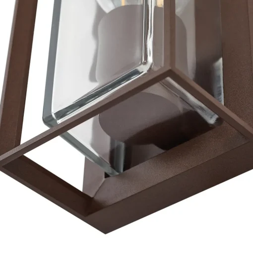 Arcchio utendørs vegglampe Ismera, rustfarget, IP65, glass, E27 Discount