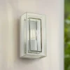 Arcchio utendørs vegglampe Ismera, hvit, IP65, glass, E27 Hot