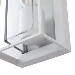 Arcchio utendørs vegglampe Ismera, hvit, IP65, glass, E27 Hot