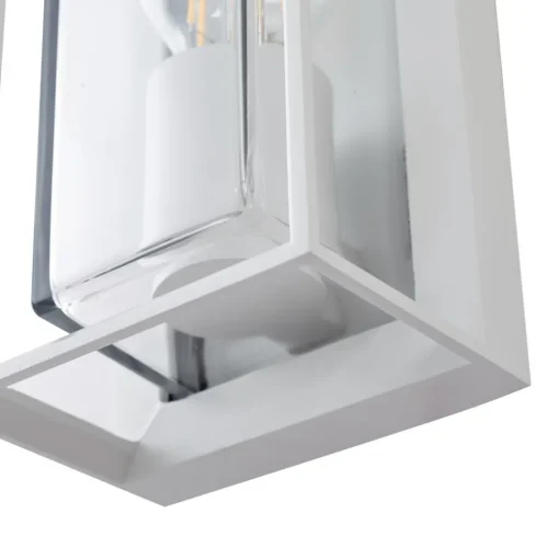 Arcchio utendørs vegglampe Ismera, hvit, IP65, glass, E27 Hot