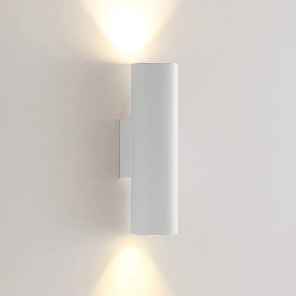 Arcchio vegglampe Brinja, hvit, metall, opp/ned, GU10 Outlet