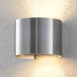 Arcchio vegglampe Zuzana, rund, aluminiumsfarget, G9, 13 cm bred| Design- Og Hotellbelysning