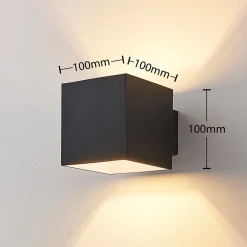 Arcchio vegglampe Zuzana, sett med 2 stk, svart, G9, 10 cm bred Clearance