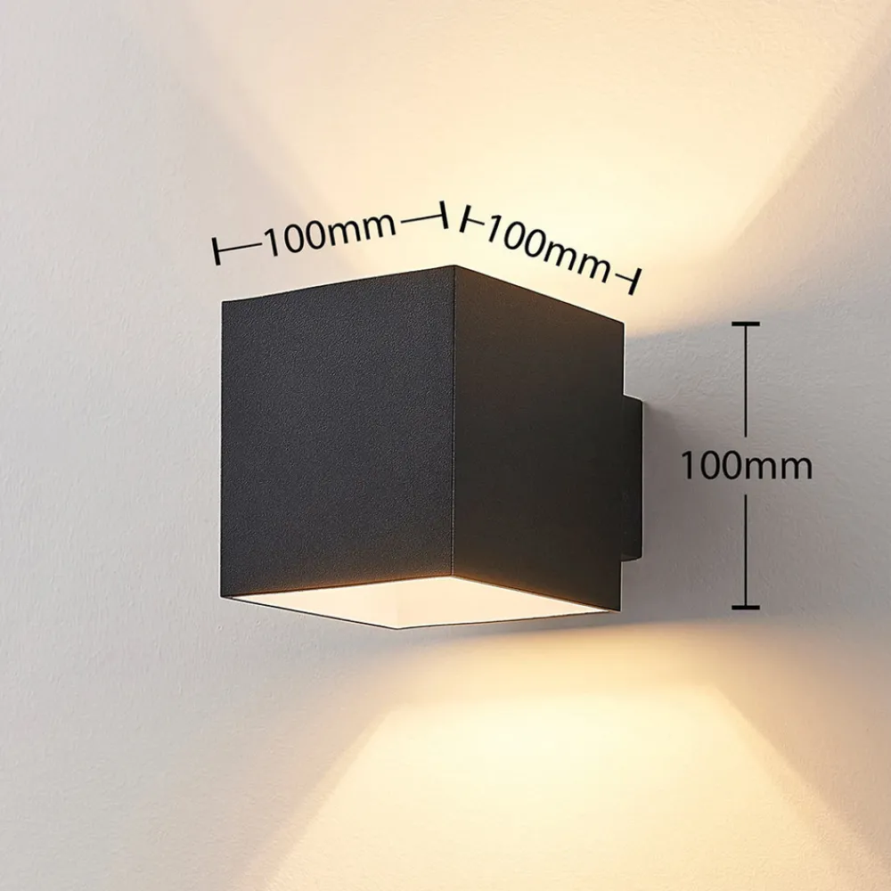 Arcchio vegglampe Zuzana, sett med 2 stk, svart, G9, 10 cm bred Clearance