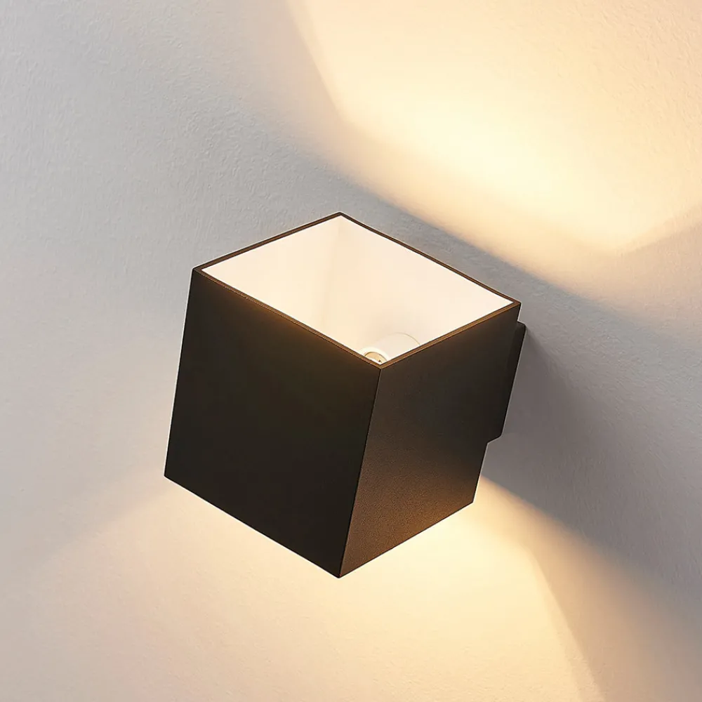 Arcchio vegglampe Zuzana, sett med 2 stk, svart, G9, 10 cm bred Clearance