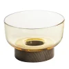 Artemide Bontà skål, gul, Ø 18 cm, glass, tre| Møbel Og Interiør