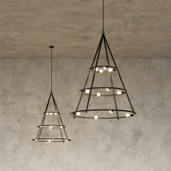 Artemide El Porís pendellampe, Ø 120 cm, 12-lys| Lysekroner