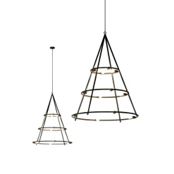 Artemide El Porís pendellampe, Ø 120 cm, 12-lys| Lysekroner