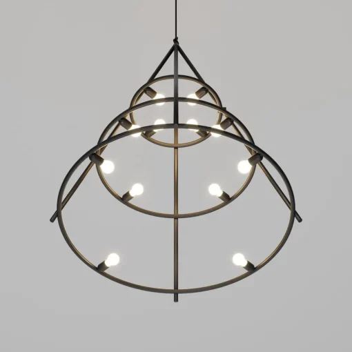 Artemide El Porís pendellampe, Ø 120 cm, 12-lys| Lysekroner