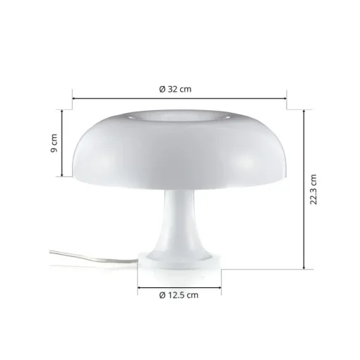 Artemide Nessino – designbordlampe, hvit| Design- Og Hotellbelysning|Bordlamper