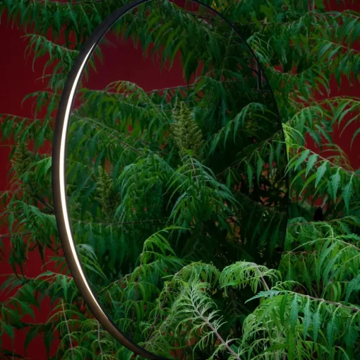 Artemide Se|eS LED-gulvspeil svart høyde 180cm| Møbel Og Interiør