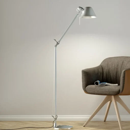 Artemide Tolomeo Lettura gulvlampe, aluminium New
