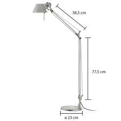 Artemide Tolomeo Lettura gulvlampe, aluminium New