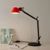 Artemide Tolomeo Micro Bicolour bord svart/korall| Kontorbelysning|Bordlamper