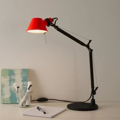 Artemide Tolomeo Micro Bicolour bord svart/korall| Kontorbelysning|Bordlamper