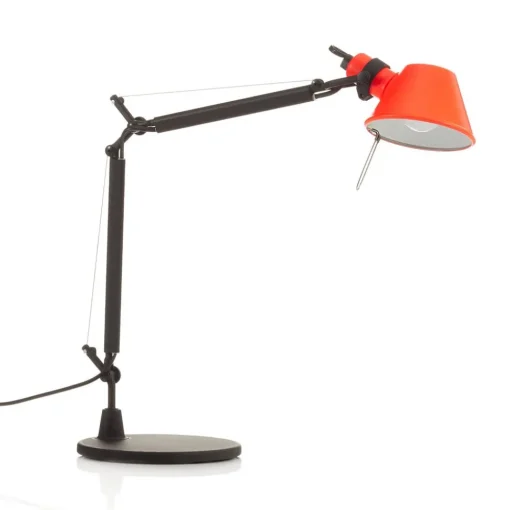 Artemide Tolomeo Micro Bicolour bord svart/korall| Kontorbelysning|Bordlamper