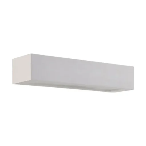 Lindby Arya vegglampe, opp/ned, hvit, gips, G9, 2 lyskilder, lakkerbar New
