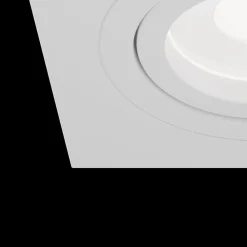 Maytoni Atom downlight, GU10, hvit, kantet ramme Clearance