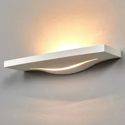 Lindby Attraktiv vegglampe Lilia i gips| Vegglamper