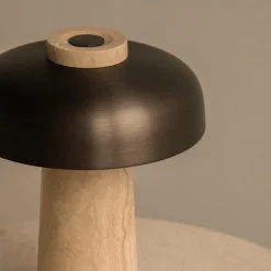 Audo Copenhagen Audo bordlampe, sand/bronse, stein, 24,5 cm